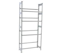 Rayonnage léger tri de bouteille sans vis 2000x800x300 - 4 niveaux Gris - SIMON RACK - 8425437087844