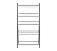 Rayonnage Métallique - Chromé - 5 étagères - 910x455x(h)1810mm