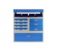 Rayonnage Métallique en Acier Bleu Pour Van Fourgon Camion Rangement Etagères