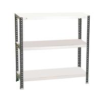 Rayonnage métallique léger à vis 1000x1000x500 - 3 niveaux Anthracite/Blanc - SIMON RACK - 8425437096150