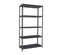 Rayonnage métallique léger à vis 1800x800x300 - 5 niveaux Anthracite - SIMON RACK - 8425437096303