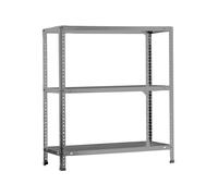 Rayonnage métallique léger à vis 900x1000x400 - 3 niveaux Gris - SIMON RACK - 8425437084010