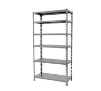 Rayonnage métallique léger sans vis 2500x1100x400 - 6 niveaux Gris - SIMON RACK - 8425437091513