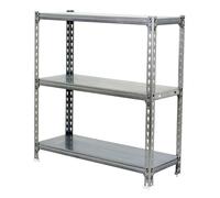 Rayonnage métallique léger sans vis 900x1000x300 - 3 niveaux Galvanisé - SIMON RACK - 8435104953334