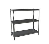 Rayonnage métallique léger sans vis 900x1200x400 - 3 niveaux Anthracite - SIMON RACK - 8425437098581