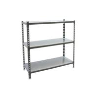 Rayonnage métallique léger sans vis 900x800x300 - 3 niveaux Anthracite - SIMON RACK - 8425437096792