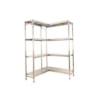 Rayonnage mobile bois-métal léger sans vis 2000x1760x500 - 4 niveaux - SIMON RACK - 8425437075988
