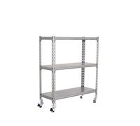 Rayonnage mobile métallique léger sans vis 975x1100x500 - 3 niveaux Galvanisé - SIMON RACK - 8435104953211