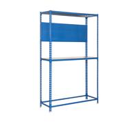 Etagère 3 plateaux bleu/zinc charge 180Kg/plateau KIT SIMONRACING MEGAPLUS 3/400 Simon Rac Bleu