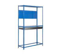 Rayonnage pour garage auto - 2000x1200x400 - 3 niveaux Bleu - SIMON RACK - 8435104944196