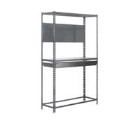 Rayonnage pour garage auto - 2000x1200x400 - 3 niveaux Gris - SIMON RACK - 8435104944172