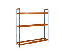 Rayonnage pour garage auto - 2000x1800x450 - 3 niveaux Bleu/Orange - SIMON RACK - 8425437135491