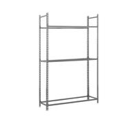 Rayonnage pour garage auto - 2000x900x400 - 3 niveaux Gris - SIMON RACK - 8435104944400