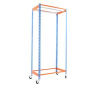 Rayonnage pour vêtements 2075x1200x500 - 1 niveau Bleu - SIMON RACK - 8435104958735