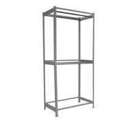 Rayonnage pour vêtements 2500x900x750 - 2 niveaux Gris - SIMON RACK - 8425437093708