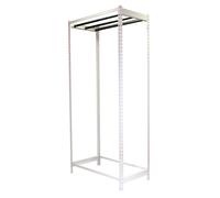 Rayonnage pour vêtements 3000x900x500 - 1 niveau Blanc - SIMON RACK - 8435104978634