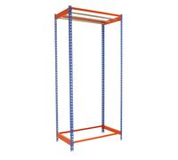 Rayonnage pour vêtements 3000x900x500 - 1 niveau Bleu/Orange - SIMON RACK - 8435104959176