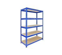 Monster Racking - Rayonnage Q-Rax en Acier sans Boulons Bleu 120cm x 50cm x 182,5cm