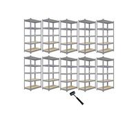 - Rayonnage Q-Rax Gris Métal 120 x 50 x 180 cm