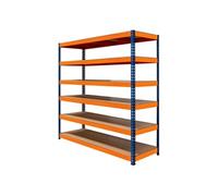 Rayonnage SRax Rangement Industriel 6 Etagères 300kg Garage Stockage Atelier