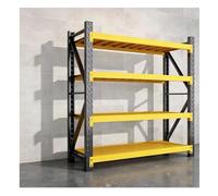 Rayonnages De Garage Métalliques Robustes Et Réglables, Unités De Rayonnage Industriel pour Entrepôt, pour Garage, Entrepôt, École, Usage Commercial Et Professionnel(Yellow/A,100x40x200 cm/4)