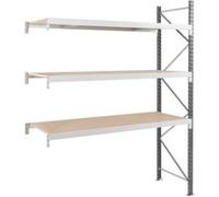 Rayonnages mi-lourd MANORGA EPSIVOLH.2500 x L.1800Prof.600 mm - Suivant - 4 niveaux - ZRRAYOSLD251860S1 G