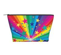 Rayons De Confettis Arc-en-Ciel Et Étoiles, Trousse de Toilette Trousse de Maquillage Sac à cosmétiques Trousse de Toilette de Voyage Portable