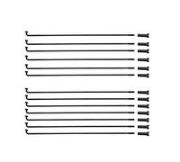 Rayons de vélo couleur noire rayons de vélo matériau 45# acier diamètre 2.0MM VTT corps rond équitation pièces de roue vtt(Length 275mm)