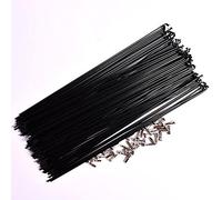 Rayons de Vélo en Acier 36 pcs bicyclettes Portefeuille en Acier Inoxydable Montagne/Route vélo 304 14g Porte-vélos de Haute résistance noirs291 293mm a parlé Cap(273mm)