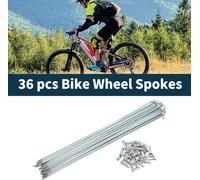 Rayons De VéLo En Acier Au Carbone Galvanisé Ton Argent 1 Jeu 14G Longueur De 219Mm TéTon