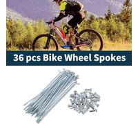 Rayons De Vélo En Acier Galvanisé Argenté 1 Jeu 13G 114Mm Longueur 45 Acier Galvanisé