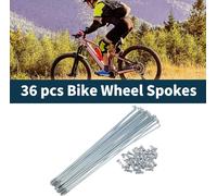 Rayons De Vélo En Acier Galvanisé Argenté 1 Jeu 13G Longueur De 219Mm 45 Acier Galvanisé