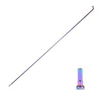 Rayons de vélo en acier inoxydable avec revêtement lisse d'huile, 2 0 mm de diamètre, gamme filetée 257 293 mm pour montage et réparation de roues de vélo de route (271 mm)