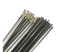 Rayons de vélo Lot de 10 rayons vélo à traction droite PSR Pillar 1432, plats 230/242/250/258/263/270/275/278/280/282/285/287/292/298 mm Pour rayons de roue de VTT, descente, trekking, pl(278 mm)