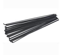 Rayons de vélo, Rayons de vélo route VTT en acier courbé J, 40 pièces, 14G, avec pommeaux et réflecteurs, 76-305 mm(243 Mm)