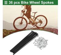 Rayons De Vélo Universels Pour Roue De Vélo 14G 171Mm En Acier Au Carbone Noir 1 Ensemble