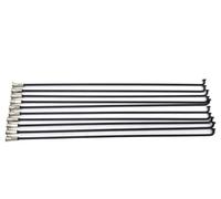 Rayons De VéLo Vélo électrique 12G Rayons en Acier Inoxydable Calibre 2.5mm Longueur 117-256mm Rayons en Acier avec écrous Assortis écrous 10 pièces/lot (Color : 117mm 10 Pcs)