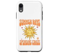 Rayons d'Été Folie Dépenses Design Rétro Soleil Coque pour iPhone XR