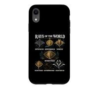Rayons du Monde Stingray Biologie Marine Rayons Ocean Species Coque pour iPhone XR