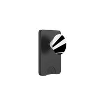Rayons géométriques Noirs et Lignes parallèles PopSockets PopWallet pour MagSafe