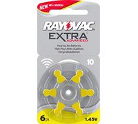 Rayovac - Batterie "Extra Advanced" pour apparecchi acustici, tipo 10, confezione da 6 pezzi