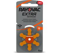 6 Piles Auditives 13 / PR48 Rayovac Extra Advanced