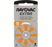 RAYOVAC Extra Lot de 80 Piles pour appareils auditifs, Type 13, PR48, Code Couleur Orange, 1,45 V, 80 Piles (10 x 8 Piles)