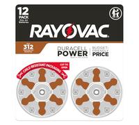 Rayovac Lot de 12 Piles pour appareils auditifs Taille 312
