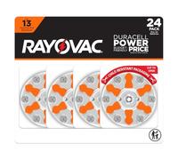 Rayovac Lot de 24 Piles pour appareils auditifs Taille 13