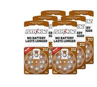 Rayovac Lot de 48 piles auditives Taille 312