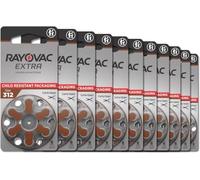Rayovac Lot de 56 piles pour appareils auditifs sans mercure Taille 312