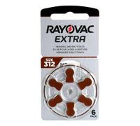 Rayovac Lot de 6 Piles Extra Advanced avec Active Core Technology 312 - la dernière génération de Piles pour appareils auditifs