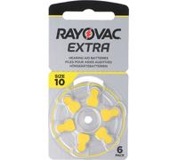 Rayovac Pile auditive H10MF No. 10 PR70 Extra Advanced, 105mAh 6 pièces sous blister