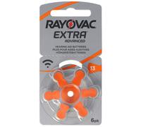Rayovac Pile auditive H13MF No. 13 PR48 Extra Advanced, 310mAh 6 pièces sous blister